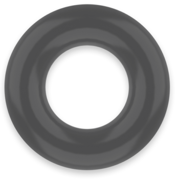 Powering - Super Flexible And Resistant Penis Ring 3.8cm Pr04 Black