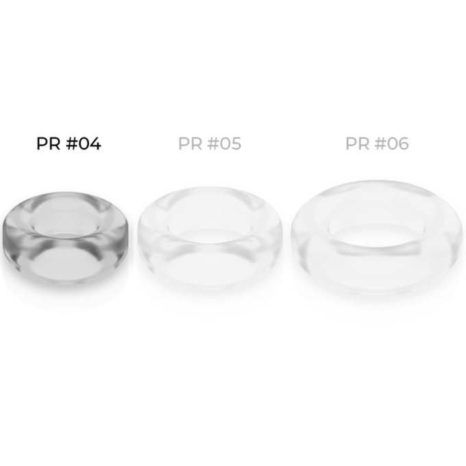 Powering - Super Flexible And Resistant Penis Ring 3.8cm Pr04 Clear