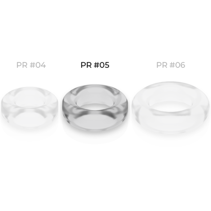 Powering - Super Flexible And Resistant Penis Ring 4.8cm Pr05 Clear
