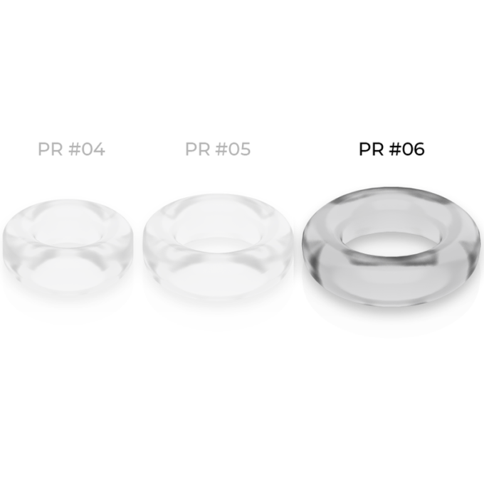 Powering - Super Flexible And Resistant Penis Ring 5.5cm Pr06 Clear