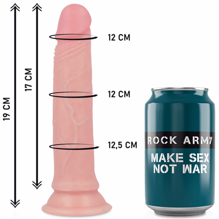 ROCKARMY - ARNÊS + DILDO SILICONE LÍQUIDO PREMIUM AVENGER 19 CM -O- 3.98 CM