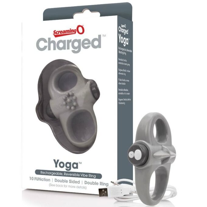 Screaming O - Rechargeable Vibrating Ring Yoga Gray