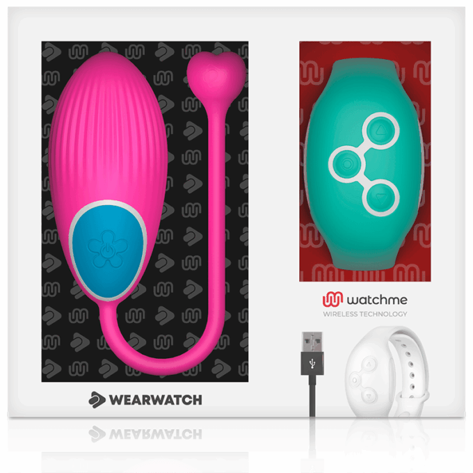 WEARWATCH - TECNOLOGIA WATCHME CONTROLE REMOTO OVO FÚCSIA / ÁGUA DO MAR