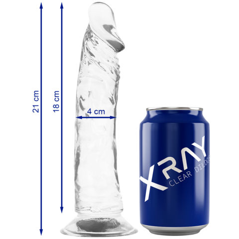X Ray - Clear Cock 21 Cm -o- 4 Cm