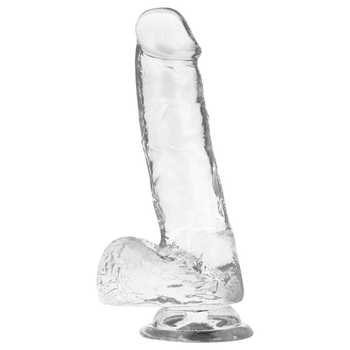 X RAY - DILDO TRANSPARENTE COM BOLAS 18.5 CM -O- 3.8 CM