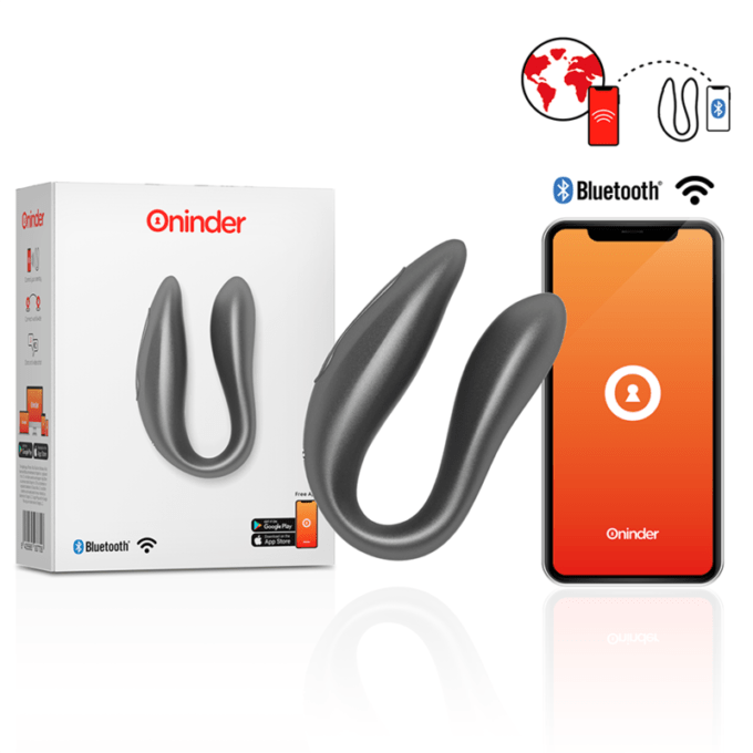 Oninder - Lisboa G-spot & Clitoral Stimulator Black - Free App