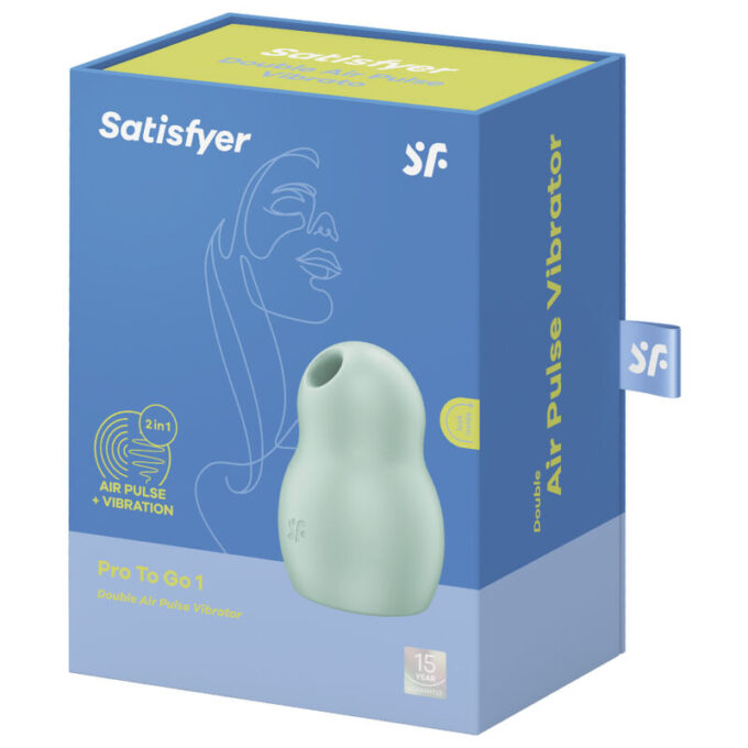 Satisfyer - Pro To Go 1 Double Air Pulse Stimulator & Vibrator Green