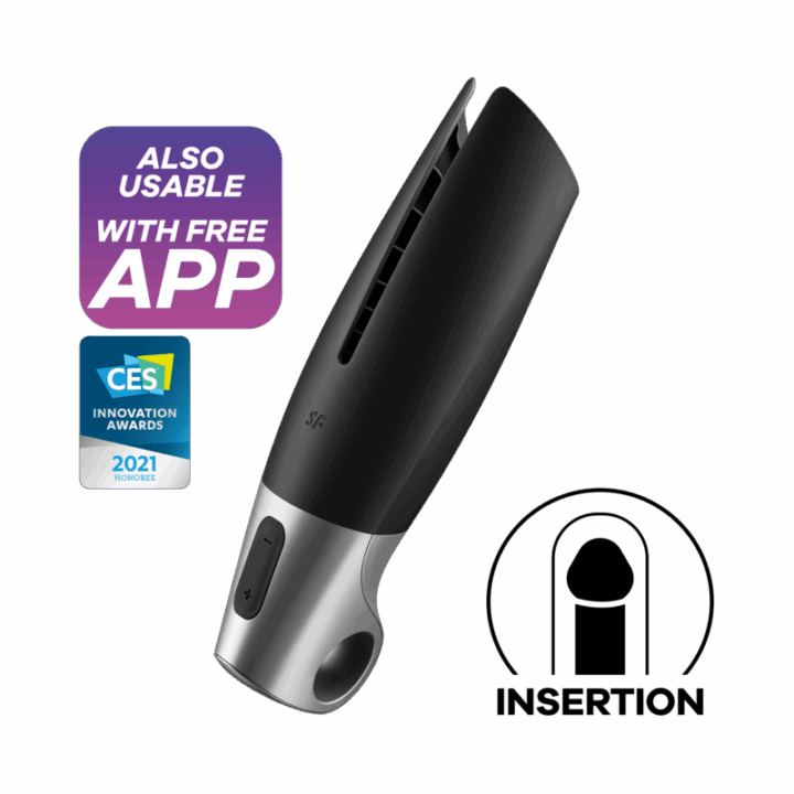 SATISFYER - MASTURBADOR POWER PRETO