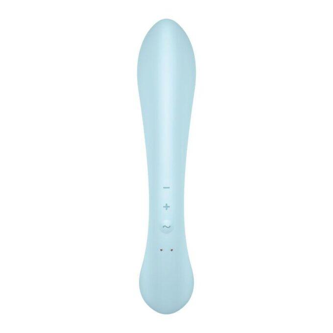 SATISFYER - VIBRAO HÍBRIDA TRIPLE OH AZUL