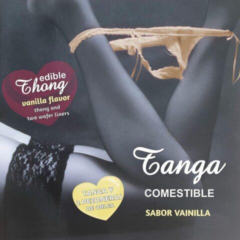 HOTFLOWERS - WAFER THONG E 2 NIPPLE PADS MENINA SABOR BAUNILHA /es/pt/en/fr/it/