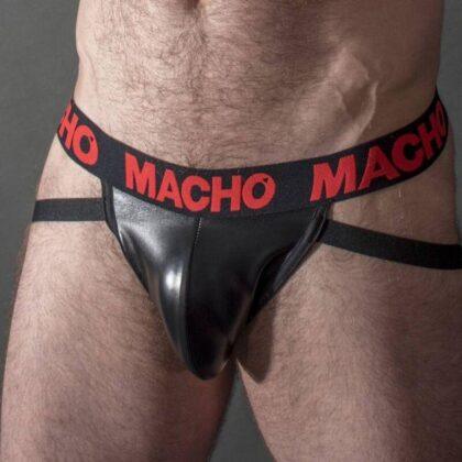 MACHO - MX25RC JOCK COURO VERMELHO M