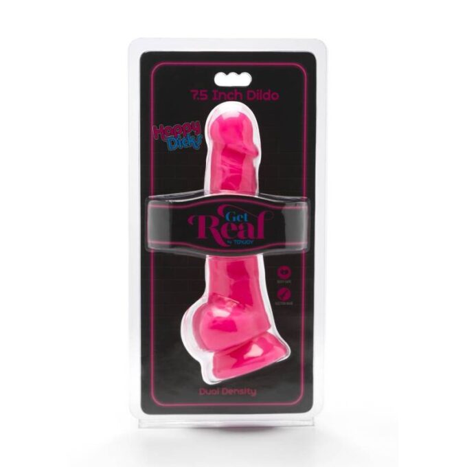 Get Real - Happy Dicks 19 Cm With Balls Pink