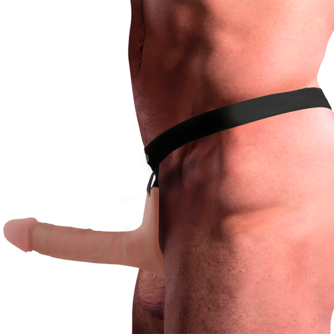 Intense - Hollow Harness With Silicone Dildo 16 X 3.5 Cm