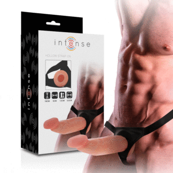 Intense - Hollow Harness With Dildo 18 X 3.5 Cm