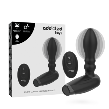 Addicted Toys - Inflatable Remote Control Plug - 10 Modes Of Vibration