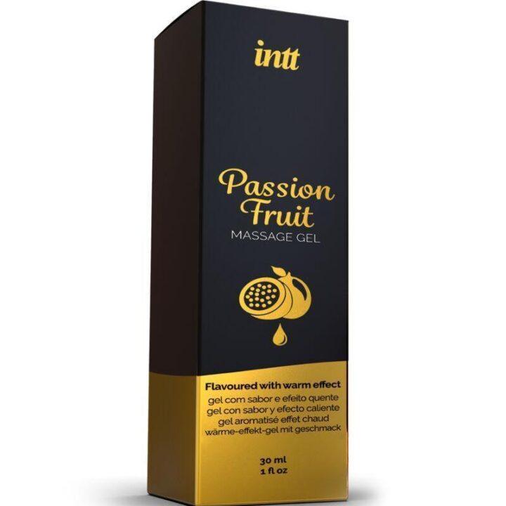 INTT MASSAGE & ORAL SEX - GEL DE MASSAGEM COM SABOR DE MARACUJÁ COM EFEITO CALOR