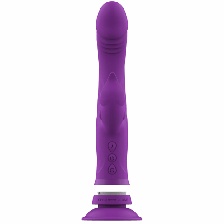 INTENSE - VIBRADOR DE SILICONE CASANOVA COELHO TRIPLO MOTOR ROXO
