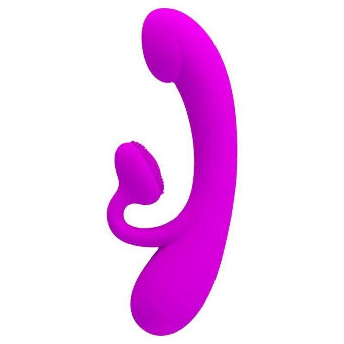PRETTY LOVE - SINCERO VIBRADOR E SUCÇÃO CLITÓRICA DE SILICONE ROXO