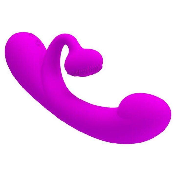 PRETTY LOVE - SINCERO VIBRADOR E SUCÇÃO CLITÓRICA DE SILICONE ROXO