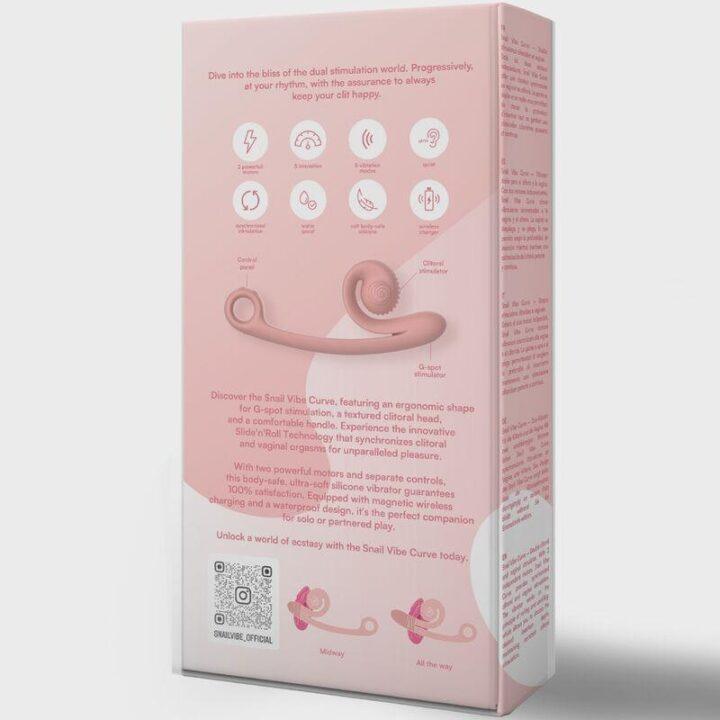 SNAIL VIBE - VIBRADOR CURVE LARANJA