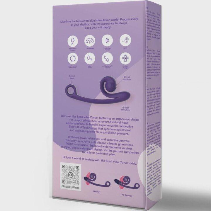 SNAIL VIBE - VIBRADOR CURVO ROXO
