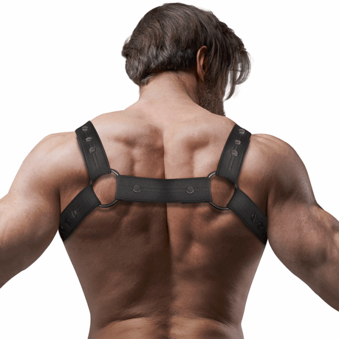 FETISH SUBMISSIVE ATTITUDE - ARNÊS ESPORTIVO DE NEOPRENE AJUSTVEL PARA HOMENS