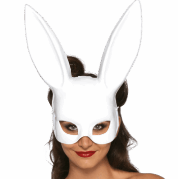 LEG AVENUE - MSCARA DE COELHO MASQUERADE BRANCA