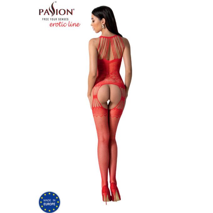 Passion - Bs095 Red Bodystocking One Size