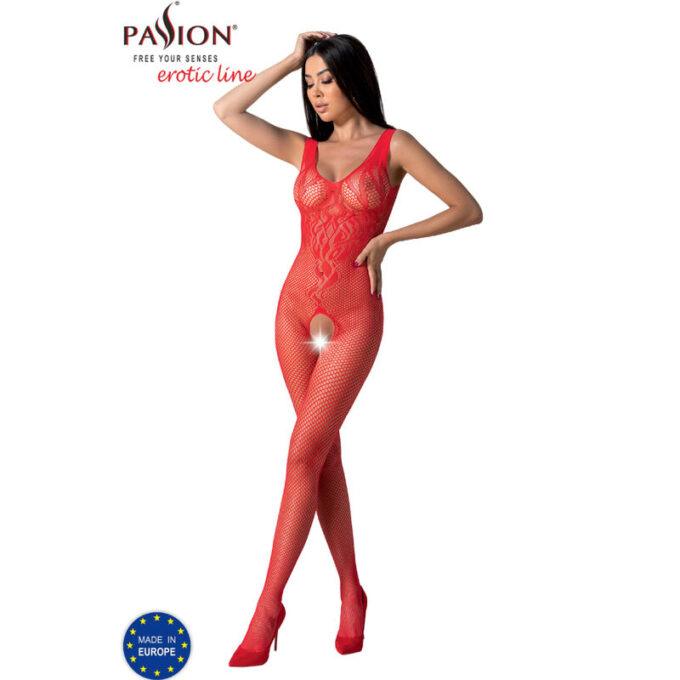 Passion - Bs098 Red Bodystocking One Size