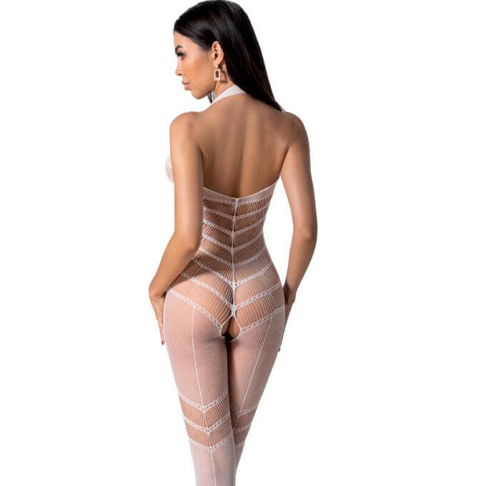 Passion - Bs100 White Bodystocking One Size