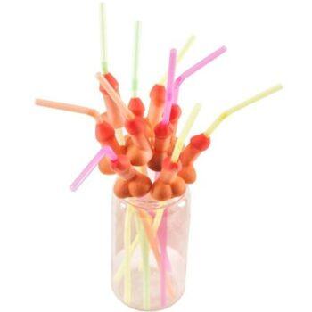 DIABLO PICANTE - BOLSA COM 10 CANUDOS NATURAIS PARA PÊNIS GRANDE