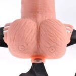 Fetish Fantasy Series - Adjustable Harness Remote Control Realistic Penis With Rechargeable Testicles And Vibrator 15 Cm