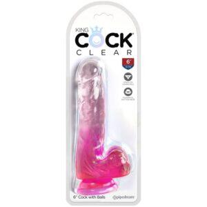KING-COCK-KING-COCK-CLEAR-REALISTIC-PENIS-WITH-BALLS-13.5-CM-PINK-1
