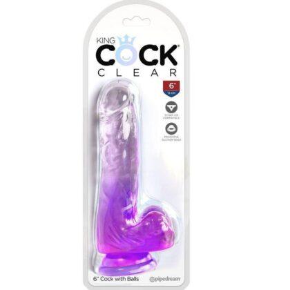 KING-COCK-KING-COCK-CLEAR-REALISTIC-PENIS-WITH-BALLS-13.5-CM-PURPLE-1