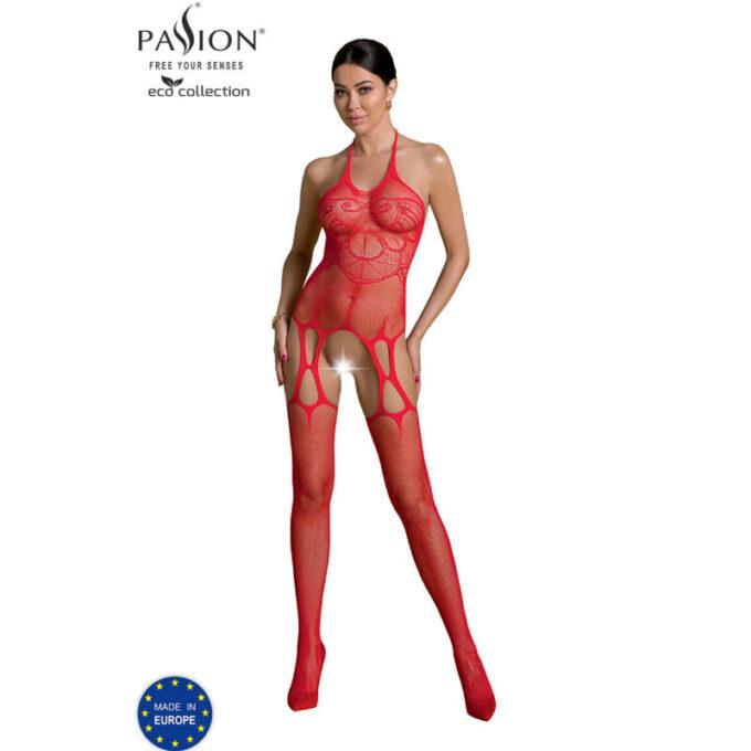 Passion - Eco Collection Bodystocking Eco Bs002 Red