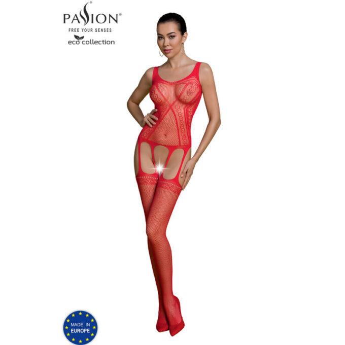 Passion - Eco Collection Bodystocking Eco Bs007 Red