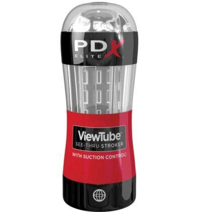 PDX ELITE - STROKER MASTURBADOR VIEWTUBE CONTROLE SUCÇÃO CLARA