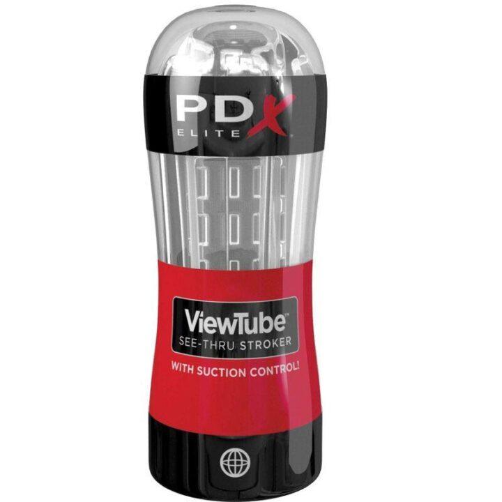 PDX ELITE - STROKER MASTURBADOR VIEWTUBE CONTROLE SUCÇÃO CLARA