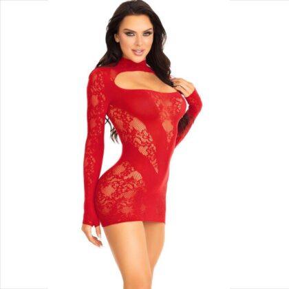 LEG-AVENUE-DRESSES-LEG-AVENUE-MINI-DRESS-WITH-LACE-LONG-SLEEVE-RED-1