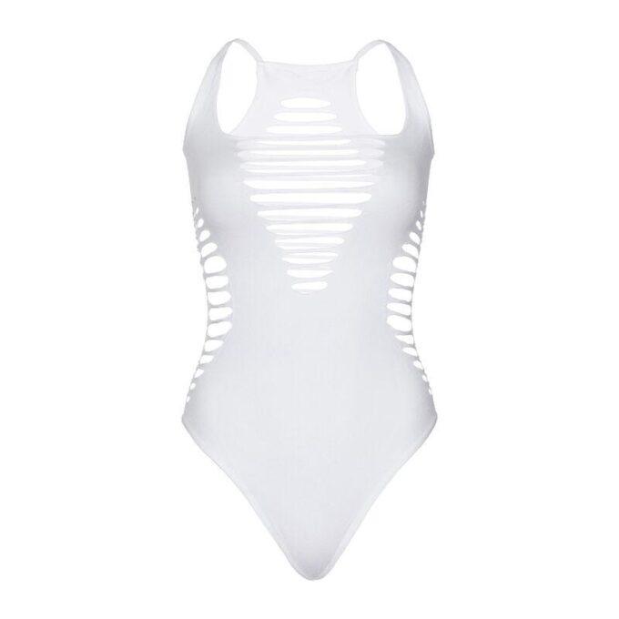 LEG AVENUE - BODY THONG RACERBACK BRANCO