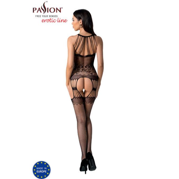 Passion - Bs095 Black Bodystocking One Size