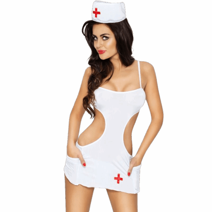 PASSION - CONJUNTO MULHER AKKIE FANTASIA DE ENFERMEIRA S/M