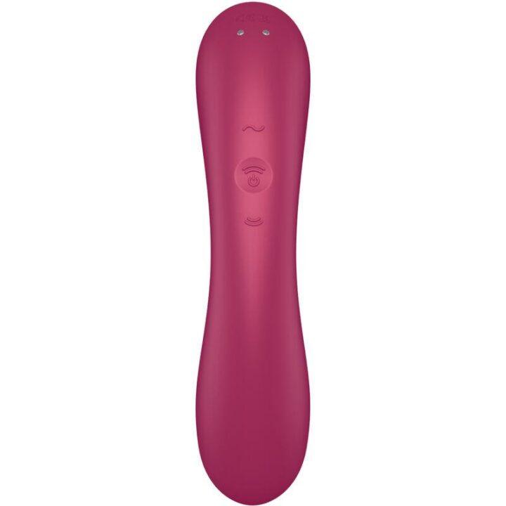 SATISFYER - CURVE TRINITY 1 AIR PULSE VIBRATION VERMELHO
