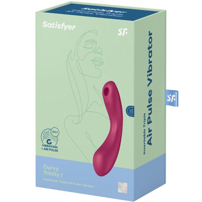 Satisfyer - Curve Trinity 1 Air Pulse Vibration Red