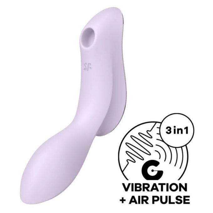 Satisfyer - Curvy Trinity 2 Air Pulse Vibrator Purple