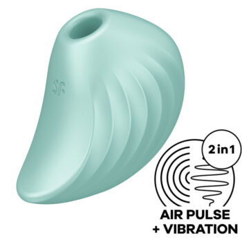 Satisfyer - Pearl Diver Air Pulse Stimulator & Vibrator Green