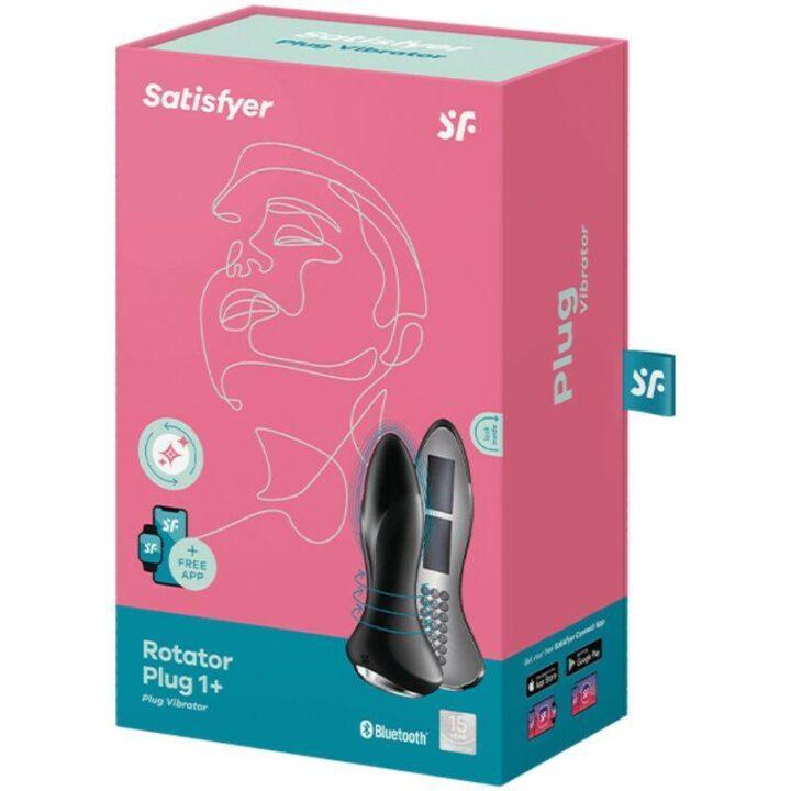 SATISFYER - ROTATOR PLUG 1+ APLICATIVO VIBRANTE PLUG PRETO