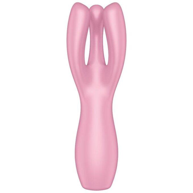 SATISFYER - VIBRADOR THREESOME 3 ROSA