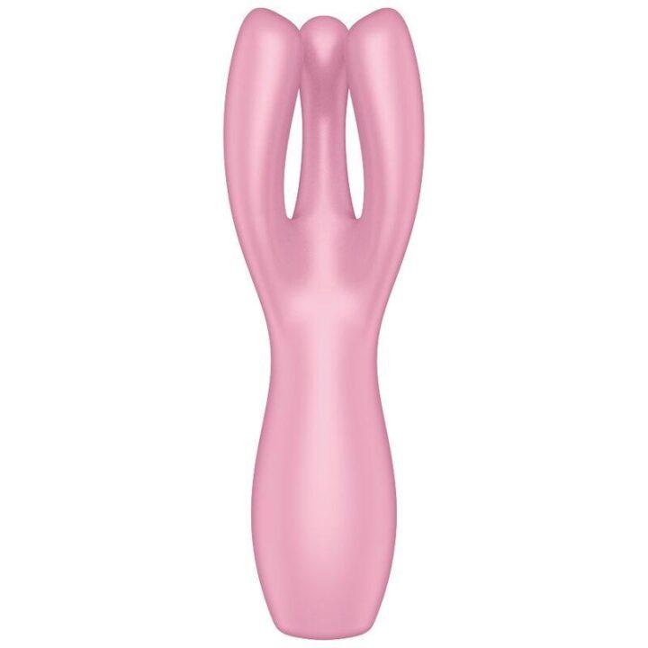 SATISFYER - VIBRADOR THREESOME 3 ROSA