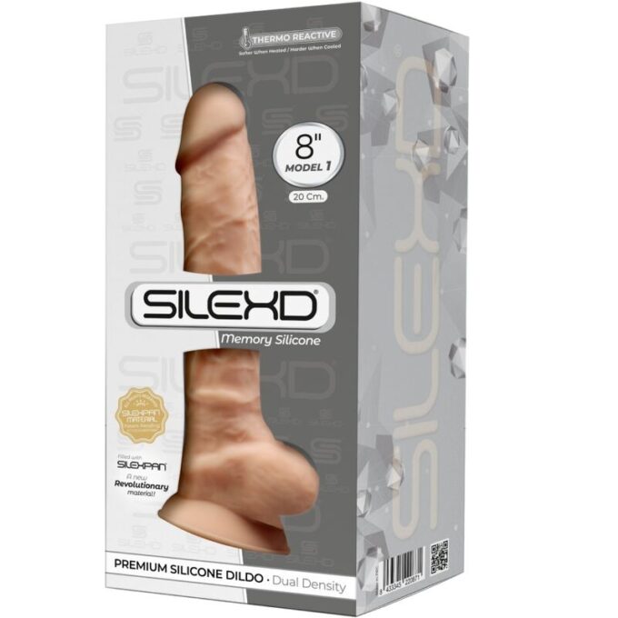 Silexd - Model 1 Realistic Penis Premium Silexpan Silicone 20 Cm